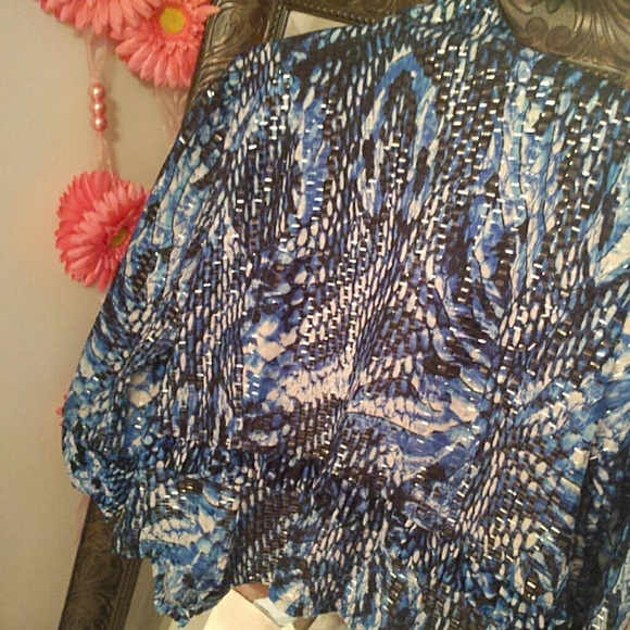 Blue python top/jacket NWT - Picture 4 of 4